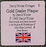 Gold Dealer Plaque Gold Dealer Plaque