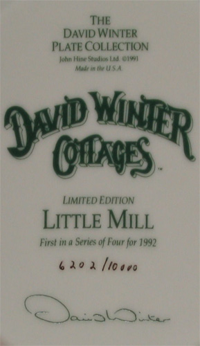 Little Mill Plate