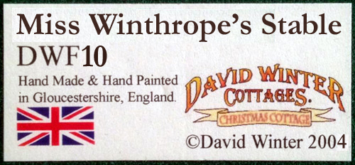 Miss Winthrope's Stable Miss Winthrope's Stable